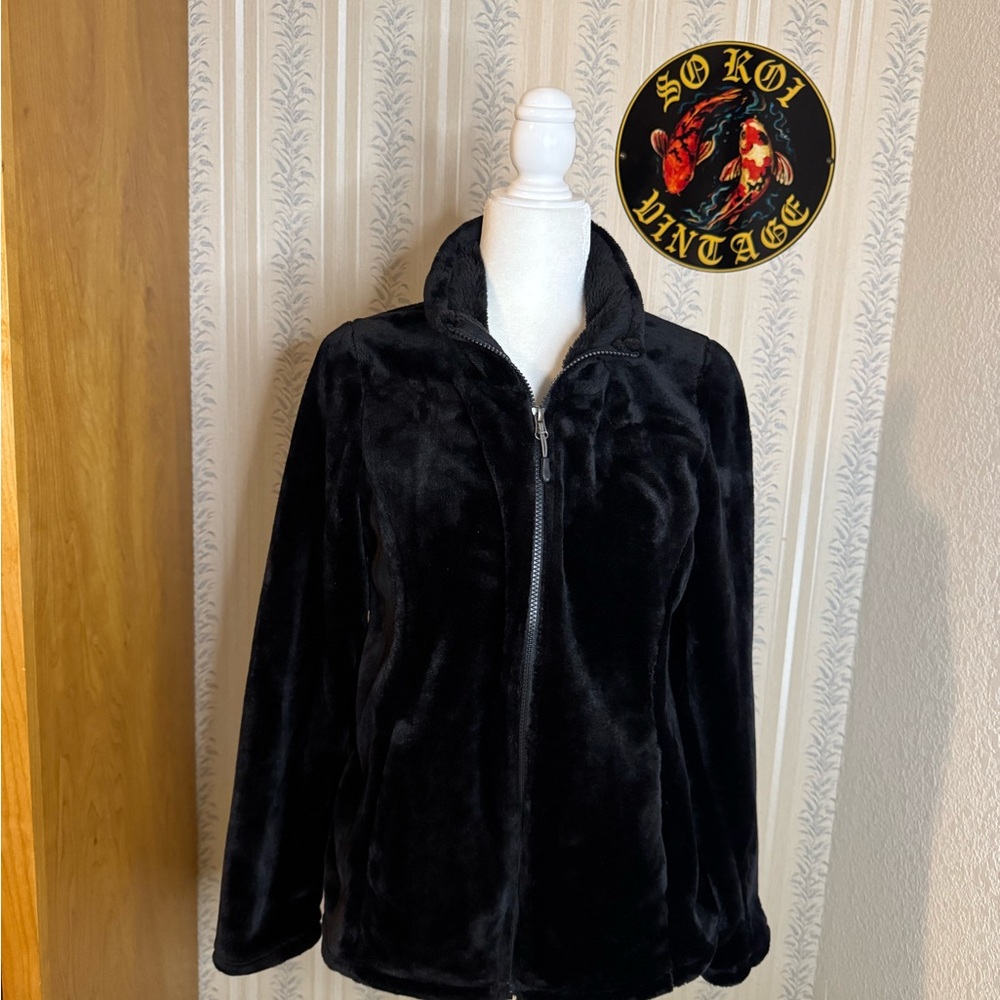 32 Degrees Women's Black Teddy Jacket